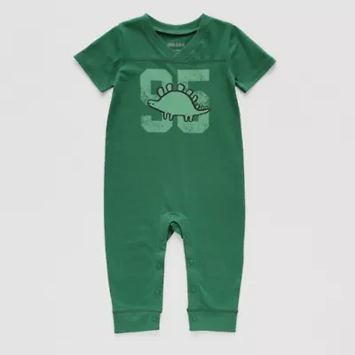 Okie Dokie Baby Boys Short Sleeve Jumpsuit