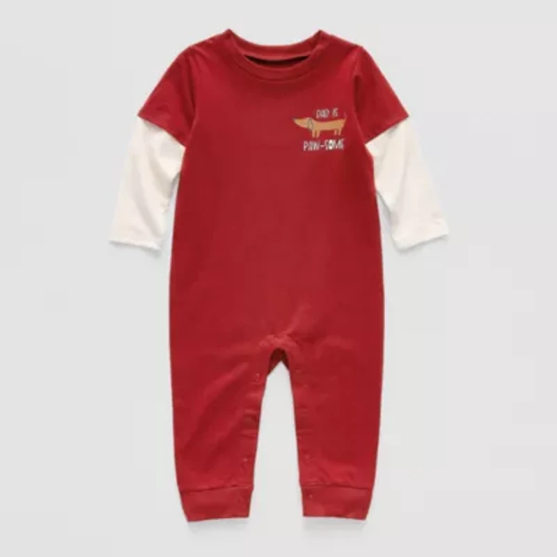 Okie Dokie Baby Boys Long Sleeve Jumpsuit