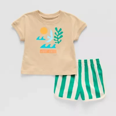 Okie Dokie Baby Boys 2-pc. Short Set