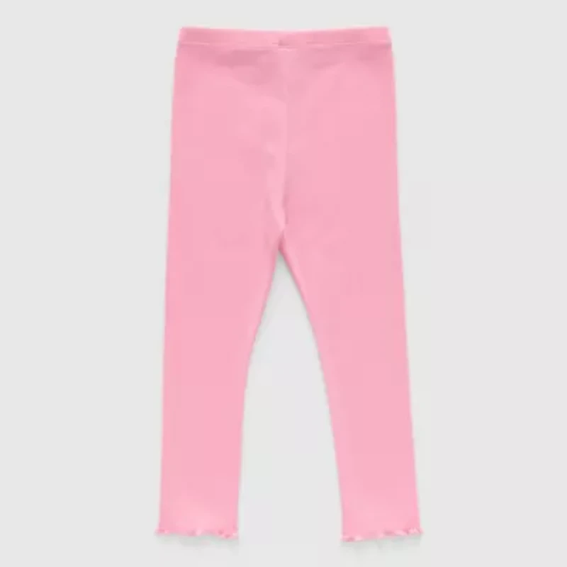 Okie Dokie Rib Toddler & Little Girls Full Length Leggings