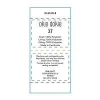 Okie Dokie Toddler Boys Water Resistant Heavyweight Snow Bib