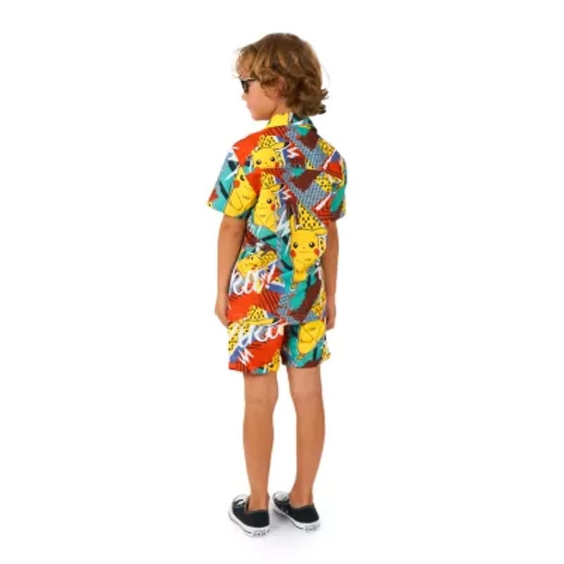 Opposuits Pikachu Little Boys 2-pc. Pokeman Short Set