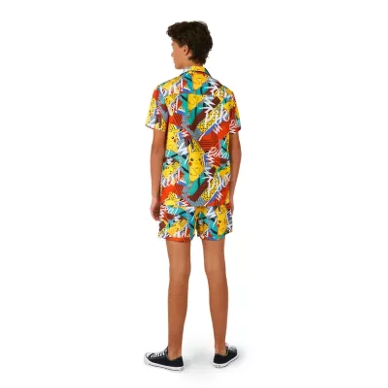Opposuits Pikachu Big Kid Boys 2-pc. Pokeman Short Set