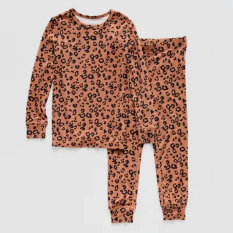 Grayson Little Toddler Girls Crew Neck Long Sleeve 2-pc. Pajama Sets