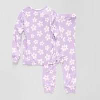 Grayson Little Toddler Girls Crew Neck Long Sleeve 2-pc. Pajama Sets