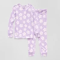 Grayson Little Toddler Girls Crew Neck Long Sleeve 2-pc. Pajama Sets