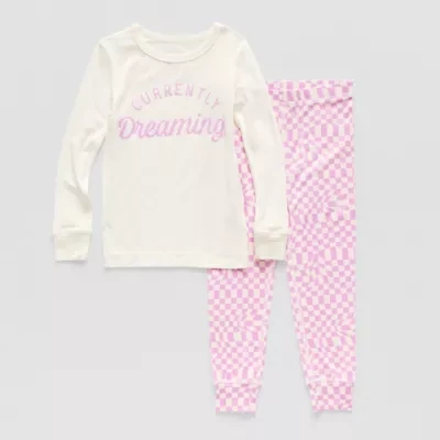 Grayson Little Toddler Girls Crew Neck Long Sleeve 2-pc. Pajama Sets
