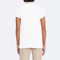 IZOD Juniors Womens Short Sleeve Polo Shirt