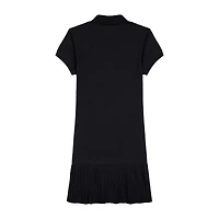 IZOD Womens Short Sleeve Juniors Shirt Dress