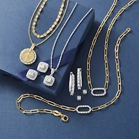 Yes, Please! Womens Natural White Diamond Sterling Silver Cushion 2-pc. Jewelry Set