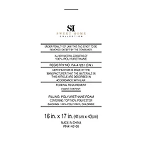 Sweet Home Collection™ Checkered Buffalo Check U Shaped Memory Foam 17" x 16" Chair Cushions