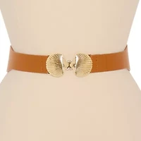 JS Jessica Simpson Skinny Elastic Stretch Waist Womens Belt