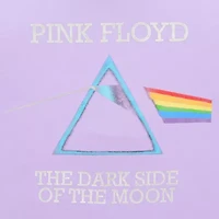 Womens Juniors Crew Neck Short Sleeve Oversized Pink Floyd Graphic T-Shirt