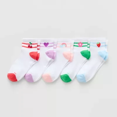 Thereabouts Little & Big Kid Girls Quarter Ankle Socks