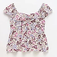 Thereabouts Little & Big Kid Girls V Neck Sleeveless Blouse
