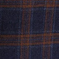 The Savile Row Co Mens Plaid Modern Fit Sport Coat