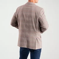 The Savile Row Co Mens Plaid Modern Fit Sport Coat