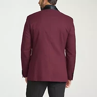 The Savile Row Co Mens Jacquard Slim Fit Sport Coat