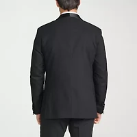 The Savile Row Co Mens Jacquard Slim Fit Sport Coat