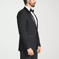 The Savile Row Co Mens Jacquard Slim Fit Sport Coat