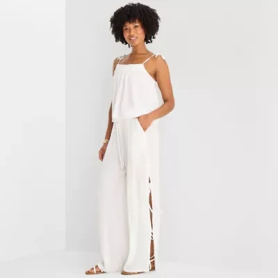 Forever 21 Womens Juniors Straight Pull-On Pant