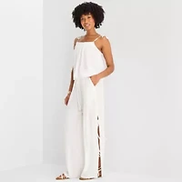 Forever 21 Womens Juniors Straight Pull-On Pant