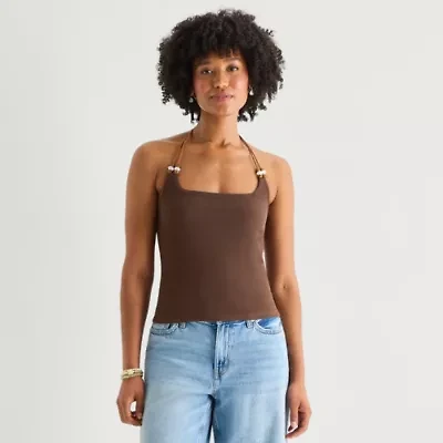 Forever 21 Womens Juniors Halter Neck Sleeveless Tank Top