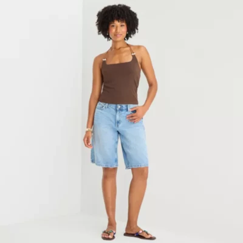 Forever 21 Womens Juniors Halter Neck Sleeveless Tank Top