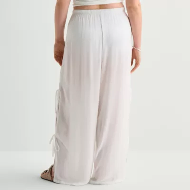 Forever 21 Womens Juniors Plus Straight Pull-On Pant