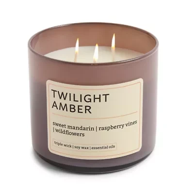 Distant Lands 14oz Twilight Amber 3-Wick Scented Jar Candle