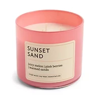 Distant Lands 14oz Sunset Sand 3-Wick Scented Jar Candle