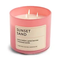 Distant Lands 14oz Sunset Sand 3-Wick Scented Jar Candle