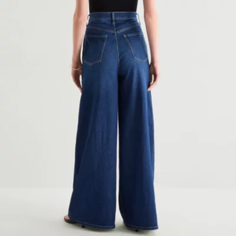 a.n.a Soft Drape Womens Wide Leg Jean