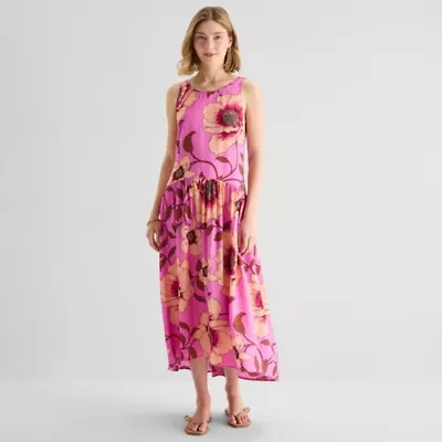 a.n.a Womens Sleeveless Drop Waist Dress