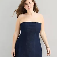 a.n.a Womens Plus Sleeveless Midi A-Line Dress