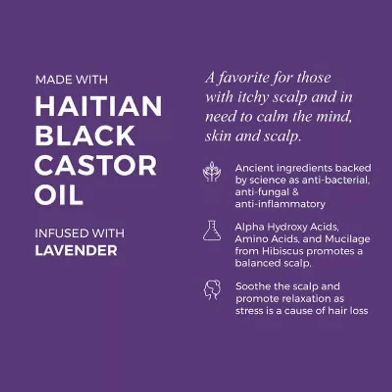 Kreyol Essence Haitian Black Castor Lavender Hibiscus Hair Oil 2 oz.