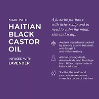 Kreyol Essence Haitian Black Castor Lavender Hibiscus Hair Oil 2 oz.