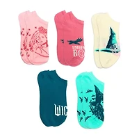 5pk No Snow Wicked Girls Multi-Pack 5 Pair Wicked No Show Socks