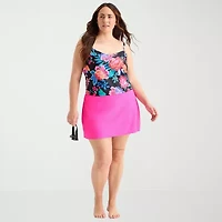 Sonnet Shores Womens Plus Swim Skirt
