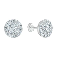 1 1/4 CT. T.W. Natural White Diamond 10K White Gold 9.6mm Stud Earrings