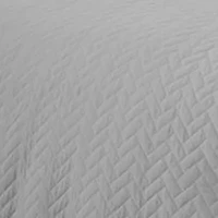 Casual Comfort Premium Ultra Soft Herringbone Pattern Quilted Coverlet Set