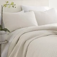 Casual Comfort Premium Ultra Soft Herringbone Pattern Quilted Coverlet Set