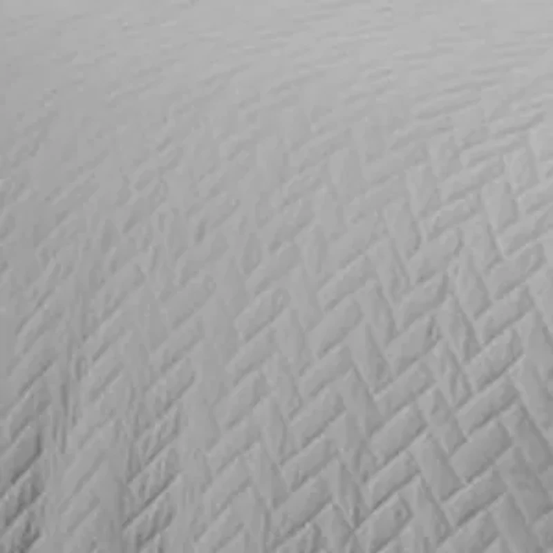 Casual Comfort Premium Ultra Soft Herringbone Pattern Quilted Coverlet Set