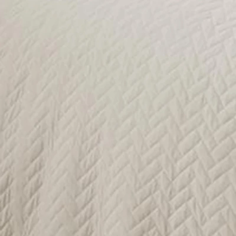Casual Comfort Premium Ultra Soft Herringbone Pattern Quilted Coverlet Set