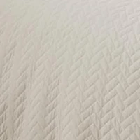 Casual Comfort Premium Ultra Soft Herringbone Pattern Quilted Coverlet Set