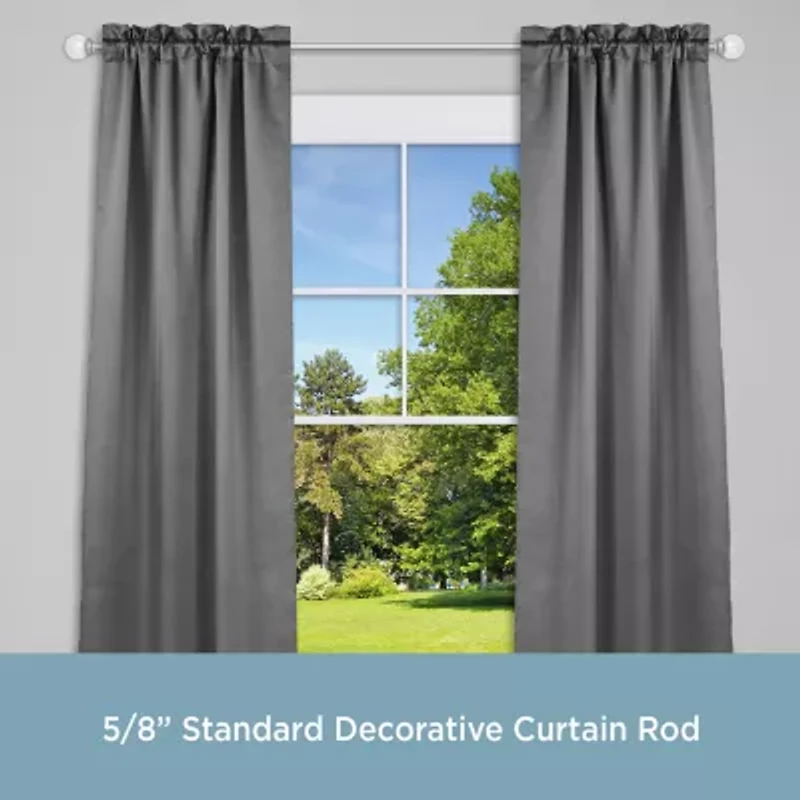 Kenney Walden Crackle Ball 5/8 Adjustable Curtain Rod