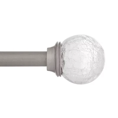 Kenney Walden Crackle Ball 5/8 Adjustable Curtain Rod