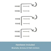 Kenney Walden Crackle Ball 5/8 Adjustable Curtain Rod