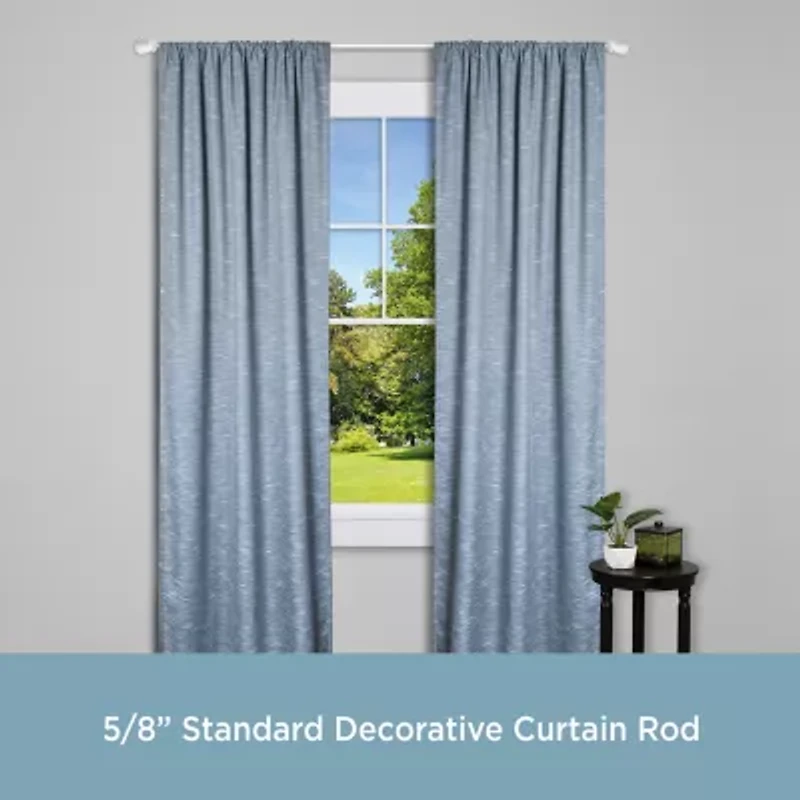 Kenney Walton Acrylic 5/8 Adjustable Curtain Rod