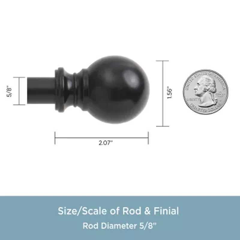 Kenney Ball Double Curtain Rod